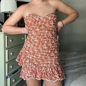 Bardot Eyelet Mini dress